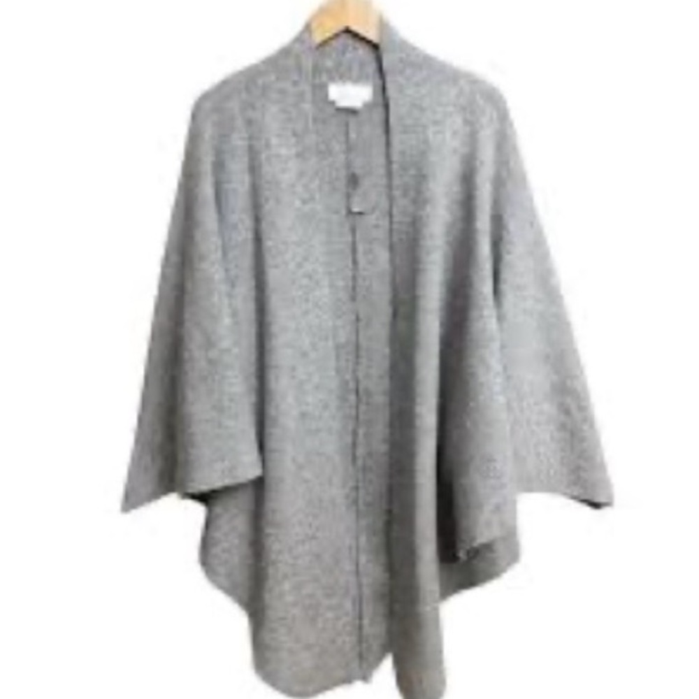 Anthropologie Gray Poncho